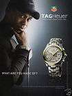 tiger woods tag heuer 2006 magazine print ad a expedited