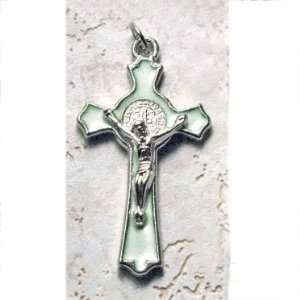   Saint Benedict Crucifix   2 Height   Byzantine Style Cross Jewelry