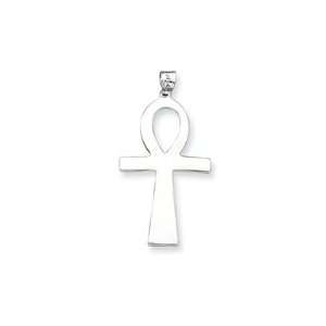   Ankh Pendant,w/18 Silver Box Chain Necklace Sterling Silver, Jewelry
