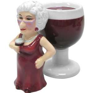  Westland Giftware Biddys Magnetic Biddy and Wine Salt and 