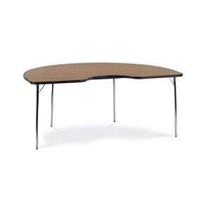 Virco Inc. 4000 Series Activity Table   72 Inch Kidney Shaped Top with 