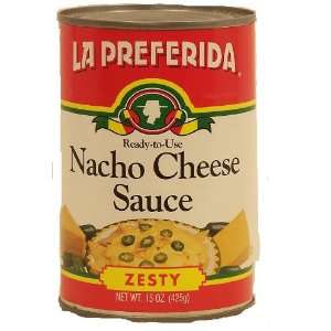 La Preferida zesty nacho cheese sauce, ready to use 15 oz Can  