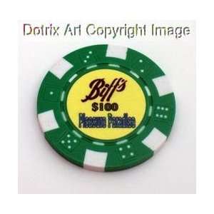  Back To The Future Prop Biffs Casino Poker Chip LIMITED 