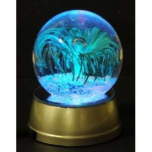 Crystal Clear Sparkling Blue Flower Fire Work Drop Ball   Comes with 
