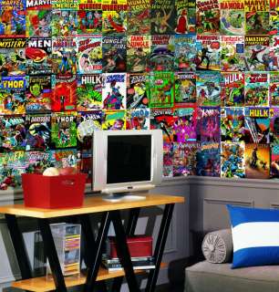 Marvel Comic Chair Rail Prepasted Wall Mural 6 x 10.5 034878004259 