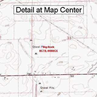   Map   Big Rock, Illinois (Folded/Waterproof)