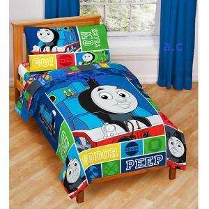 Thomas and Friends 4 Piece Toddler Bedding Set  