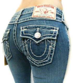 TRUE RELIGION Women Joey Super T Stitch Omaha Jeans  