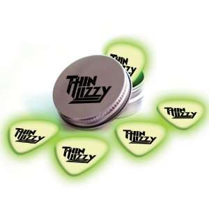 Thin Lizzy 5 X Glow In The Dark Premium Guitar Picks & Tin