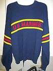   Vintage 80s Cliff Engle Navy Blue Sweater United States Retro Large