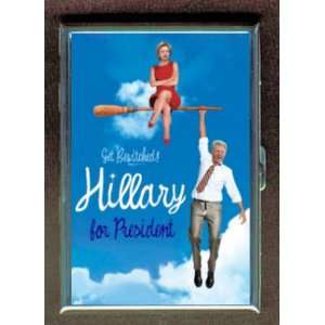  HILLARY CLINTON BILL CLINTON BEWITCHED ID CASE WALLET 