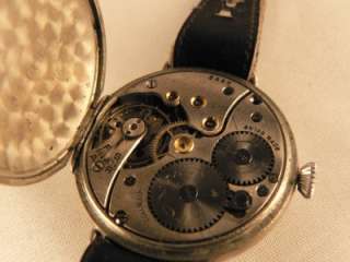Cyma Trench Wrist Watch 11 J Cal 234 All S Steel 1930s  