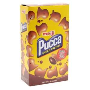 Meiji Pucca Cookie Filled with Chocolate Grocery & Gourmet Food