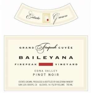  Baileyana Grand Firepeak Cuvee Pinot Noir 2008 Grocery 