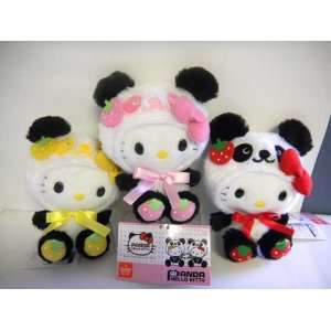  Hello Kitty Panda with Strawberry plush (Set/3) Toys 