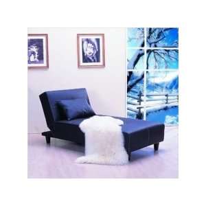   Home Furnishings Deco Chaise Lounge   Color Black