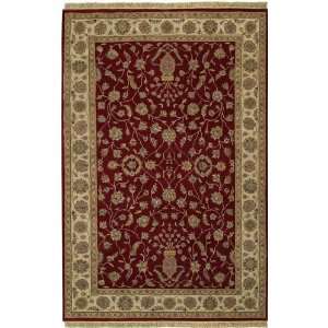   Kerman Vase Red and Ivory Floral Wool Area Rug 8.00 x 11.30. Home