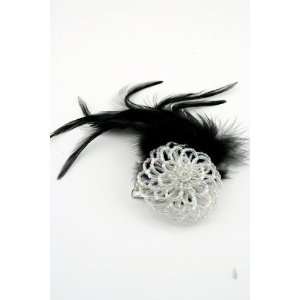   and Black Feathers Great for Dresses and or Casual  White on Black