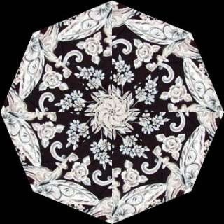 DAYDREAMS WHITE ON BLACK Kaleidoscope Quilt Blocks KIT  