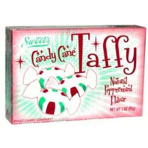 Candy Cane Peppermint Taffy Theater Box 3oz.  Grocery 