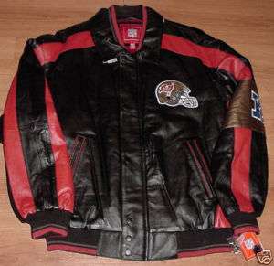 Tampa Bay Buccaneers Leather Jacket Large NFL  