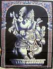 Dancing Ganesha Indian Batik Large Tapestry India Wall 