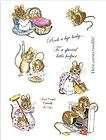 BEATRIX POTTER TWO BAD MICE Unmounted Rubber Stamp Shee