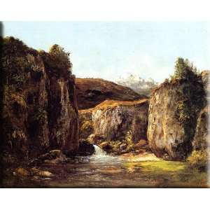  Landscape The Source among the Rocks of the Doubs 30x24 