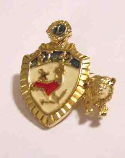 LIONS CLUB PIN * RHODE ISLAND RED ROOSTER w Side Lion #42  