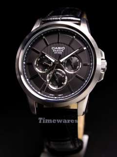 Casio Beside Analog Watch Leather Band BEM 307L 1A  