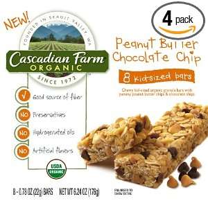 Cascadian Farm Chewy Granola Bars, Peanut Butter Chocolate Chip, 6.24 