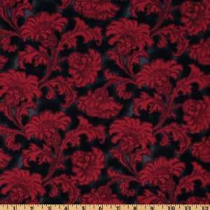  44 Wide Paper Moon Antique Flourish Crimson Fabric By 