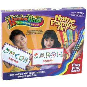  Rainbow Brush Name Painting Medium Art Set Toys & Games