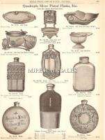 1910 Antique Silver Plate Flask Ash Tray Catalog Ad  