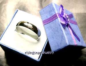 Men Women 925 Silver 5mm Wedding Band Ring Size 9  