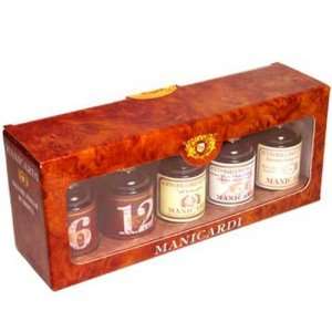 Manicardi Balsamic 5 Bottle Vinegar Gift Grocery & Gourmet Food