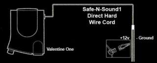 Valentine One 1 V1 Radar Direct Hard Wire Power Cord  