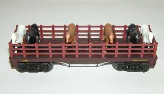 Mint UNRUN Lionel No. 1877 General Flat Car with Horses in Rare 