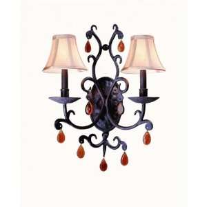  FIGARO 2LT WALL SCONCE OLD RUST