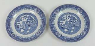 BLUE WILLOW Wood & Sons, Enoch BREAD BUTTER Plates  