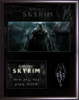 Elder Scrolls 5 Skyrim Collectible Plaque Set w/ Collector Card #5 