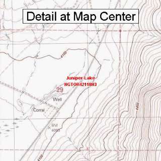  USGS Topographic Quadrangle Map   Juniper Lake, Oregon 