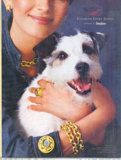 2003 Item Cute Dog in Elizabeth Locke Magazine Ad  