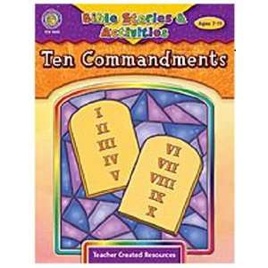   RESOURCES BIBLE STORY ACTIVITIES TEN COMMANDMENTS