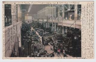 Newport News Virginia Machine Shop 1907 Postcard Interior View  