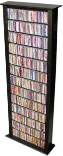 White 400 CD/DVD Media Storage Tower/Shelf/Bookcase  