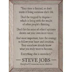  Your time is limited, so dont waste itSteve Jobs Quote 