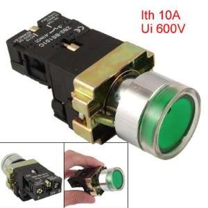   Ith 10A Ui 600V Green LED NO Type Push Button Switch