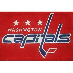   Washington Capitals Rectangle Logo Floor Rug