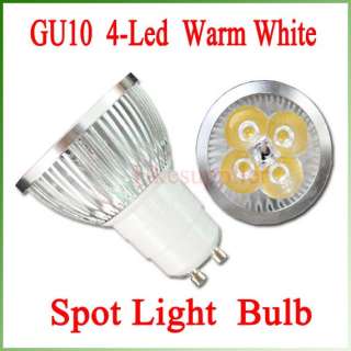 Lot 5 X GU10 Warm White LED Spot Lamp Light Bulb 4x1W  